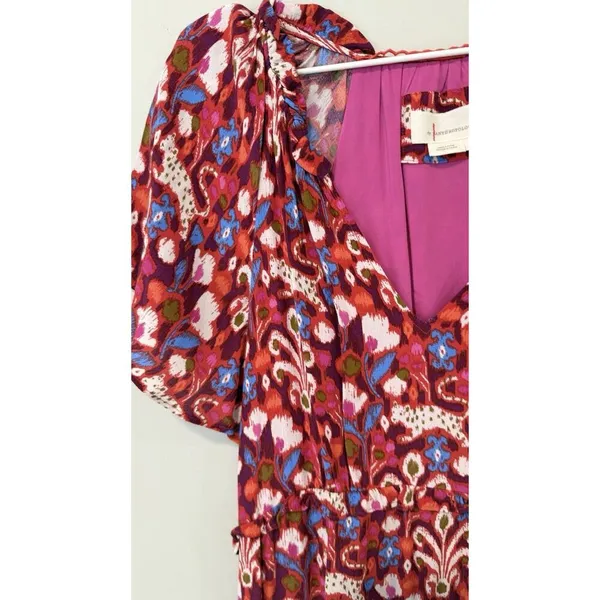 Anthropologie Robin Tiered Fresh Floral Floral Dress Size Small 1790 - Image 5