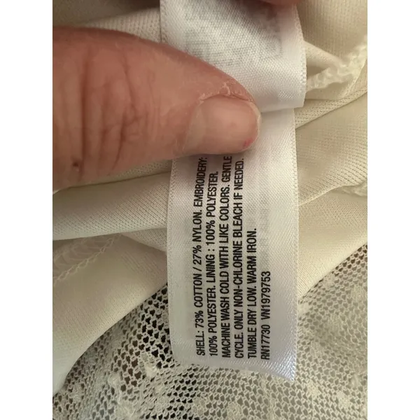 Universal Thread Skirt Women Small Cream Lace Floral Midi Boho‎ Cottage Romantic - Image 8