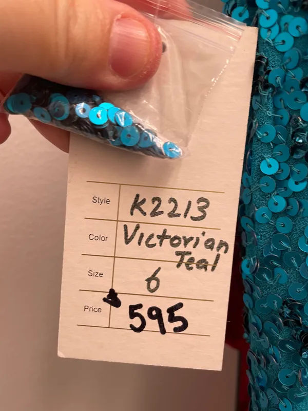 Blue Prom / Pageant Gown Size 6 - Image 6