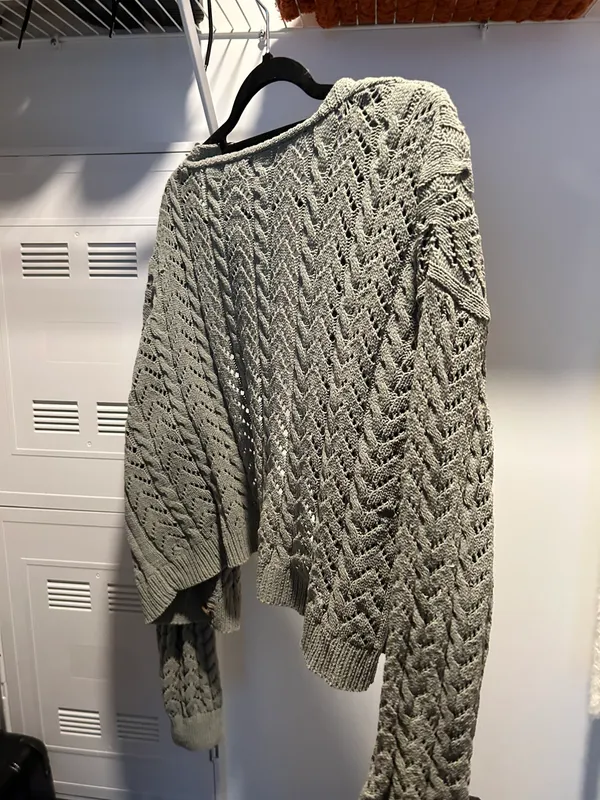 Francesca's Green Knit Cardigan NWT - Image 2