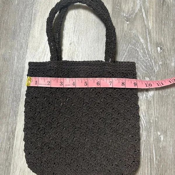 Express Vintage Brown Tote Handbag - Image 6