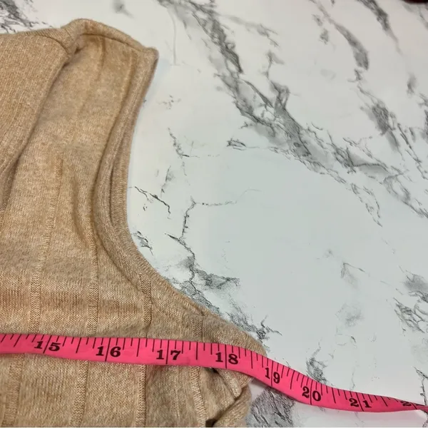 Anthropologie lace up side ‎ Maxi Turtleneck Sweater Tank Size Sz M - Image 10