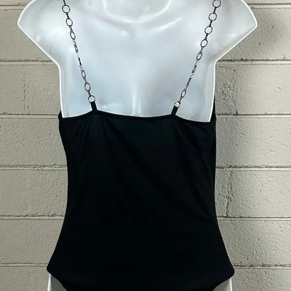Princess Polly Mia black bodysuit with chain straps size 6 - Image 8