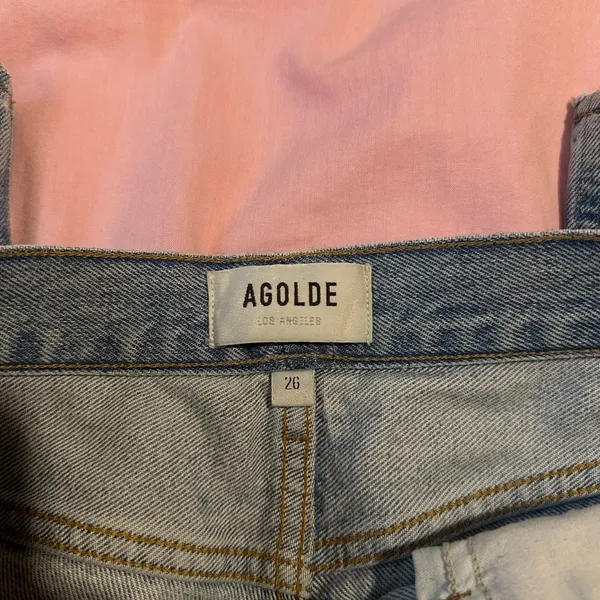 Agolde Ripley High-Rise Straight-Left Jeans in Riptide 26” - Image 6