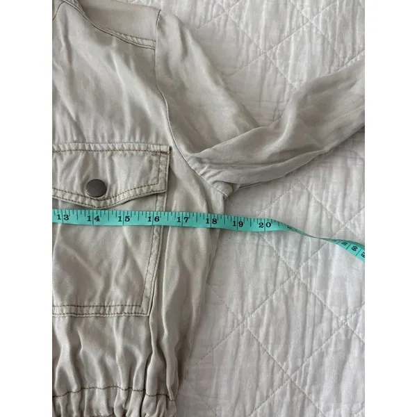 Anthropologie Utility Anorak Parka Twilight Jacket Drawstring Waist Small - Image 4