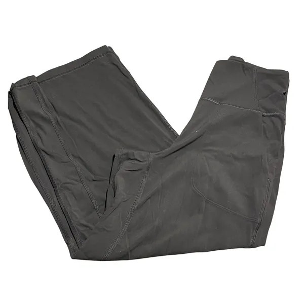 Lululemon Align Wide-Leg Super-High-Rise Crop Graphite Grey Nulu Pants Size 4‎ - Image 4