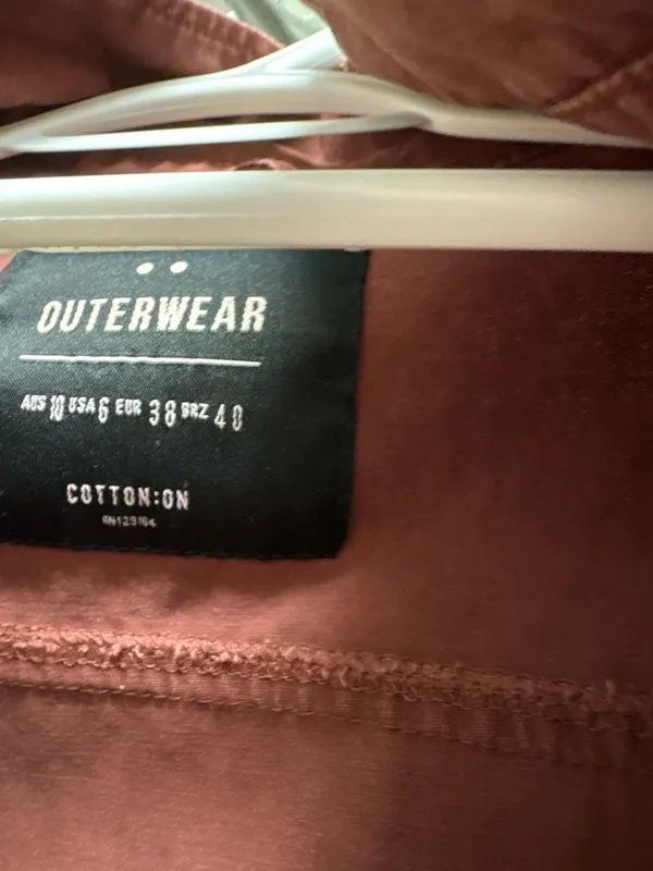 Cotton on military combat jacket red rust  - Image 4