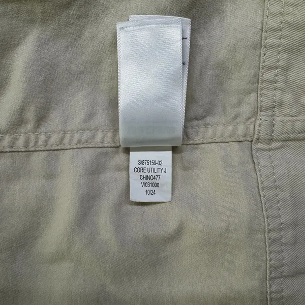GAP Women Utility Jacket New Ivory Size L Drawstring Waist - Image 12