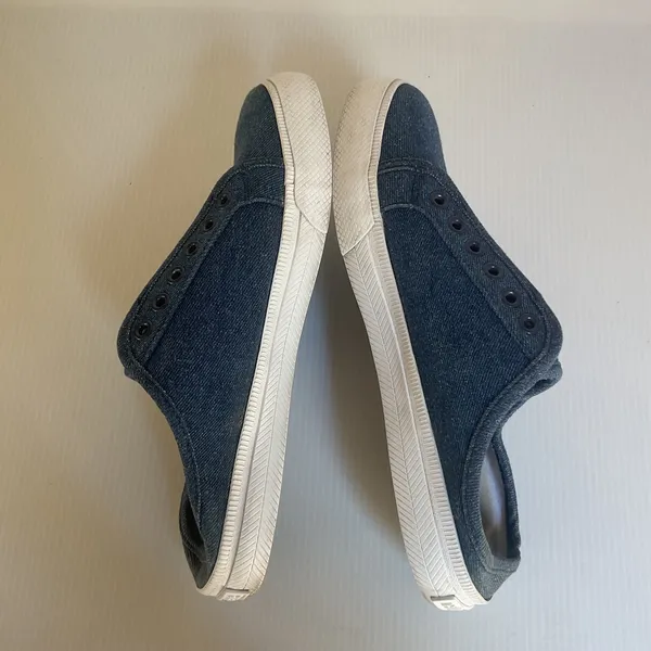 Tommy Hilfiger Women’s Denim Slip On Mule Sneakers Size 5.5 Blue Flag Logo - Image 8