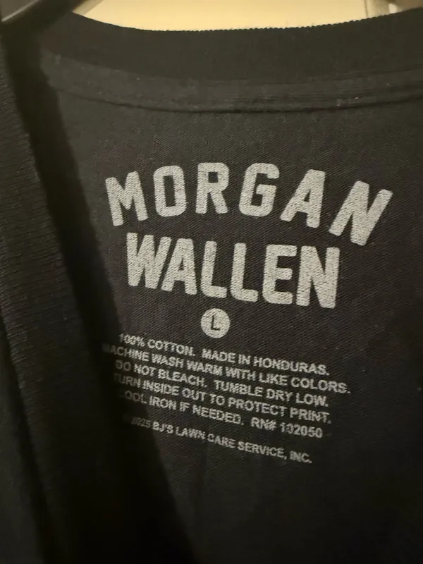 Morgan Wallen Tee Black Size L - Image 3