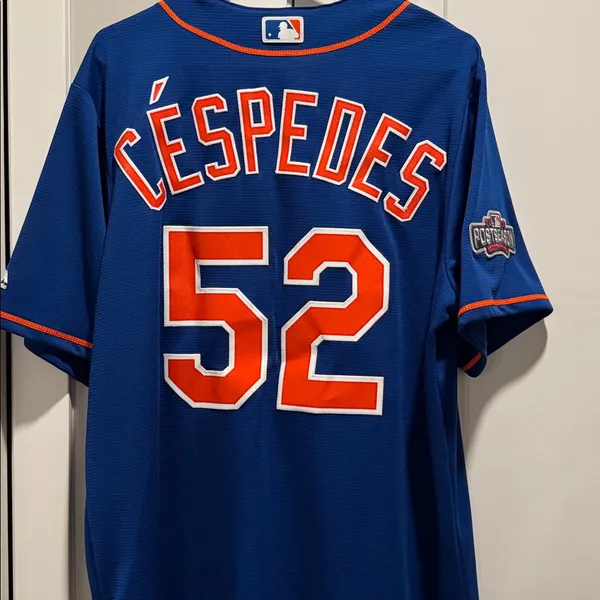 Majestic Cespedes Mets jersey size Large post season - Image 4