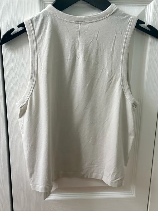 Lululemon Classic-Fit Cotton-Blend Tank in White - Image 4
