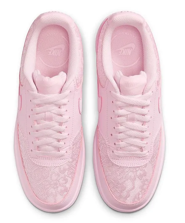 Nike Court Vision Low Shoes - Pink Lace Sneakers - Image 3