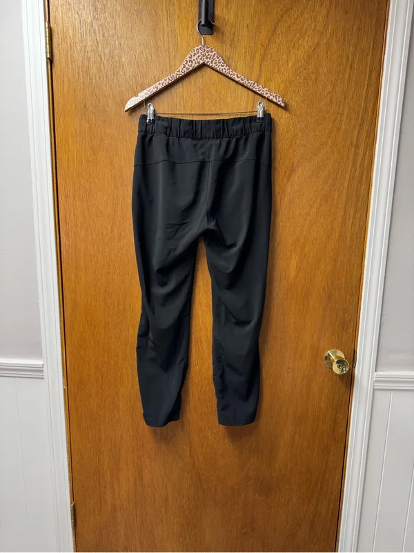 Lululemon On The Fly Pants Drawstring Waist Pull On *Woven 28" Black 6 - Image 13