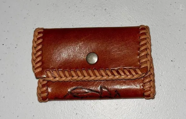 Leather Horse Head Key Pouch Unisex Brown - Image 2