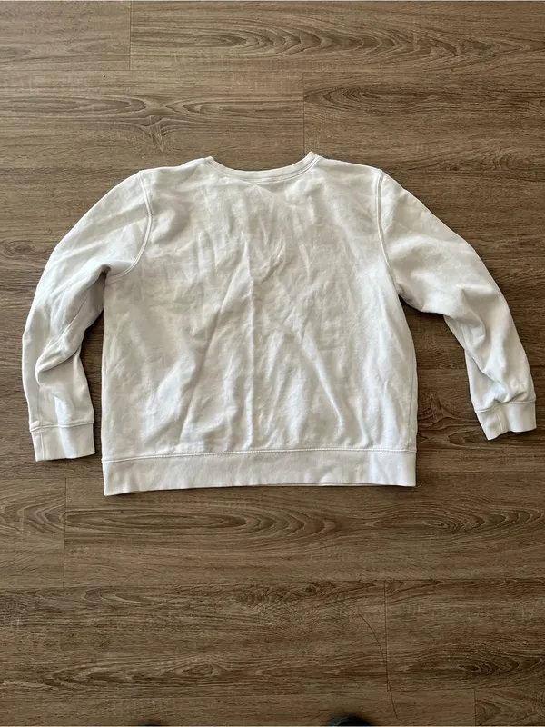 Tommy Hilfiger Womens Crewneck Sweatshirt Large White Heart Logo Cotton Preppy - Image 9
