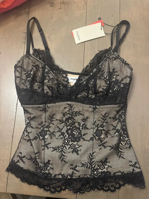 Popilush Size XS Lace Camisole Tank Top Sexy NWT - Image 2
