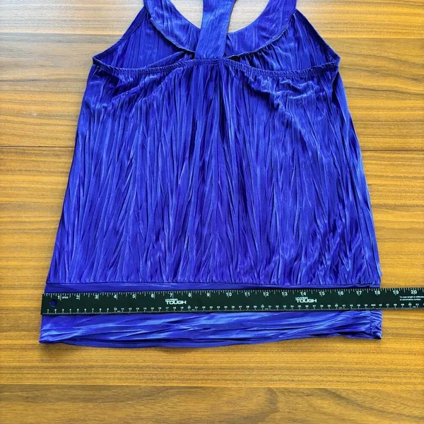 Y2K Vintage A Byer Racer Halter Top L Bubble Hem Bimbocore McBling Party Club - Image 4