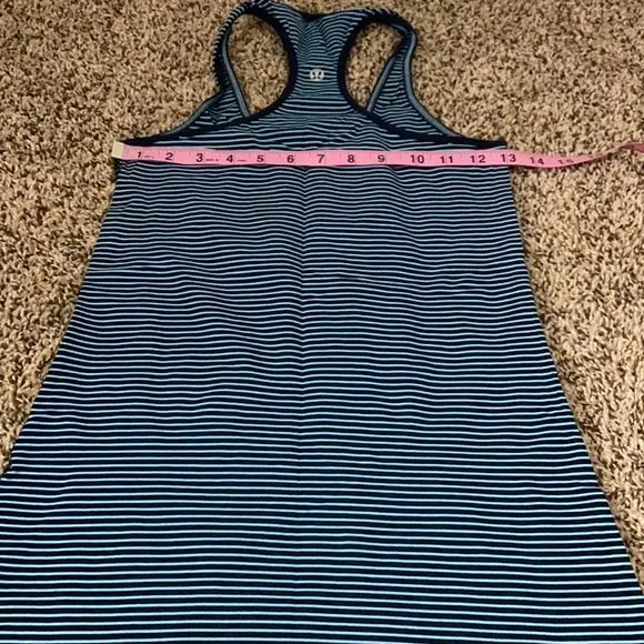 5/$30 🎈 Lululemon women’s cool racerback‎ striped tank top - Image 7