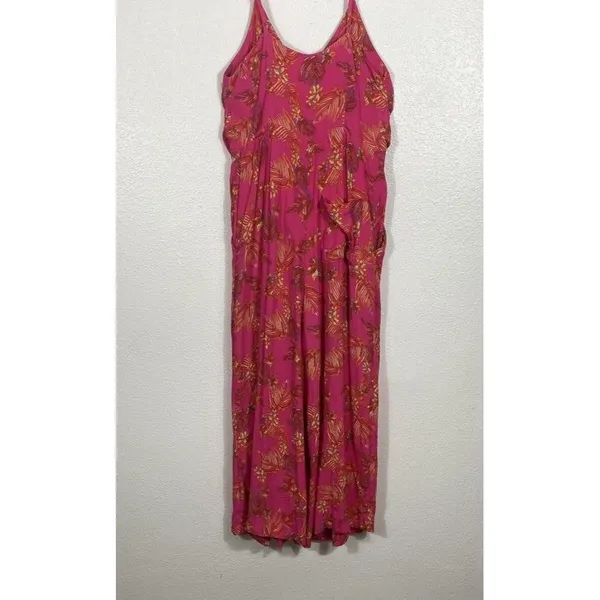 Free People Hot Tropics Jumpsuit Pink Orange Size 2 - Image 12