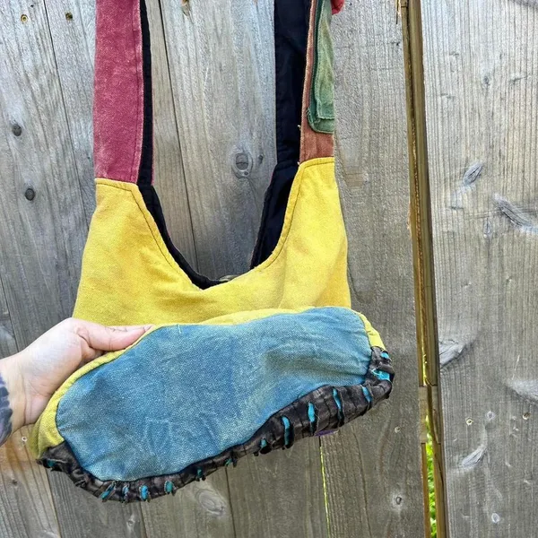 Patchwork boho y2k hippy bag‎ - Image 5