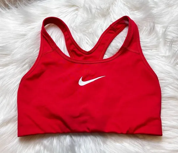 Nike Dri Fit Classic Red Sports Bra. Size S EUC - Image 4