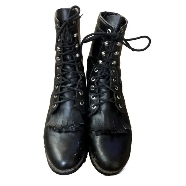 Circle A Paddock Boots Womens 5 1/2 M Black Leather Riding Equestrian - Image 3