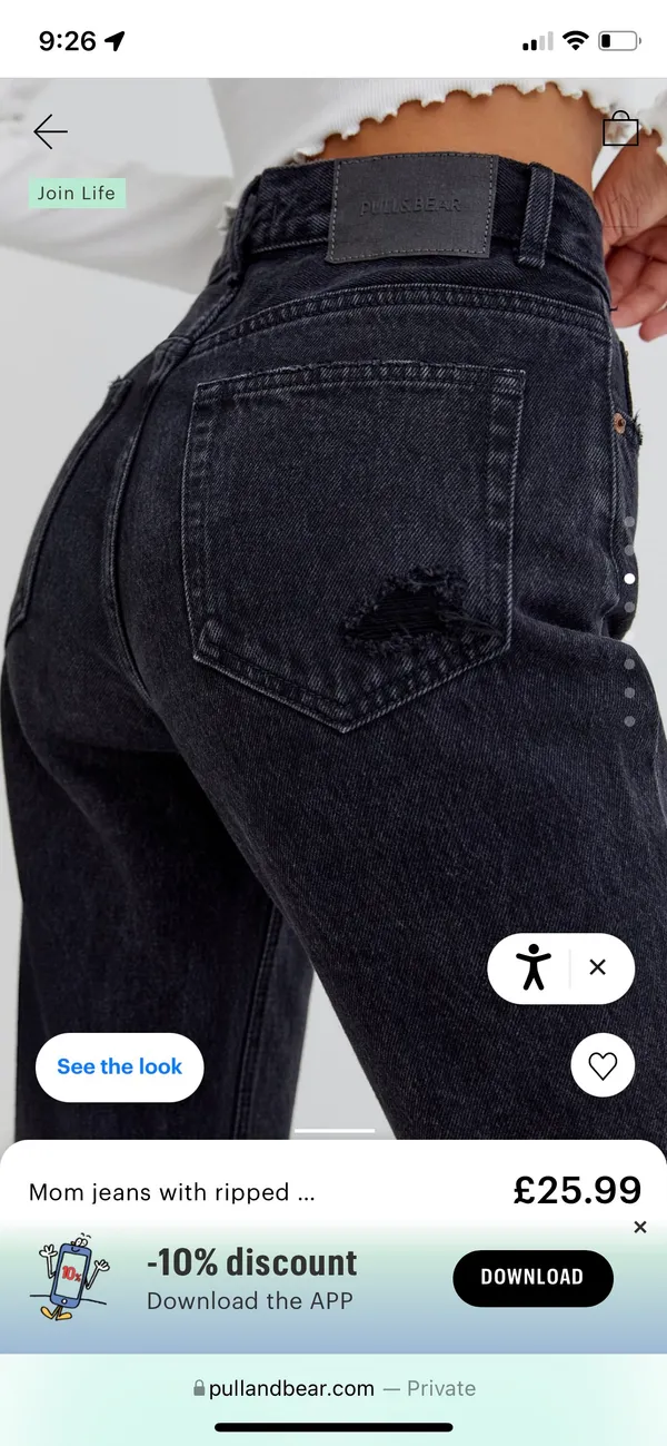 Distressed Mom Jeans - Image 3