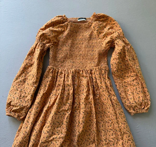 Floral Smocked Babydoll Maxi Dress - Image 4