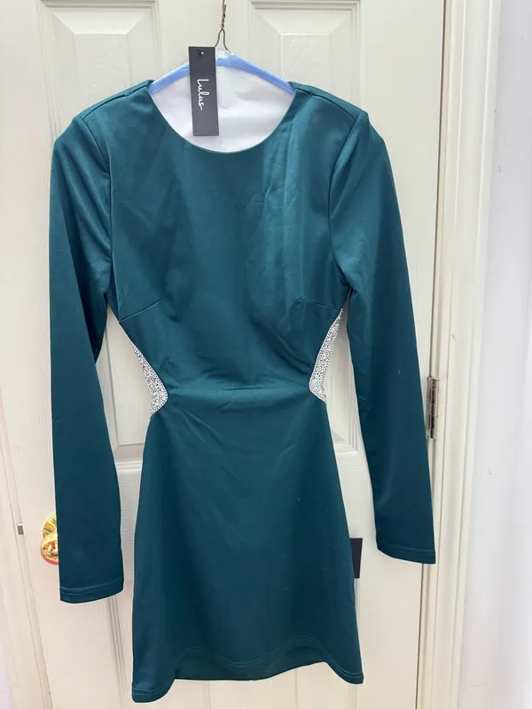 Lulus Green Backless Mini Dress - Image 3