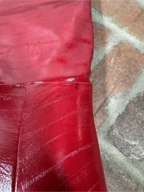 Steve Madden Nitro Red Eel Knee High Boots Size 7.5 Party Night Out Fun Sexy - Image 8