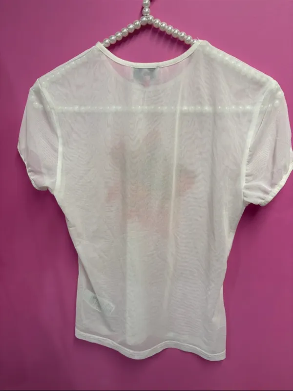 Edikted aloha sheer mesh tee size M - Image 3