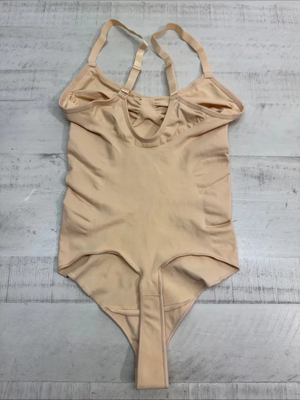 SHAPERX Tummy Control Shapewear Thong Bodysuit Seamless size small-medium - Image 3