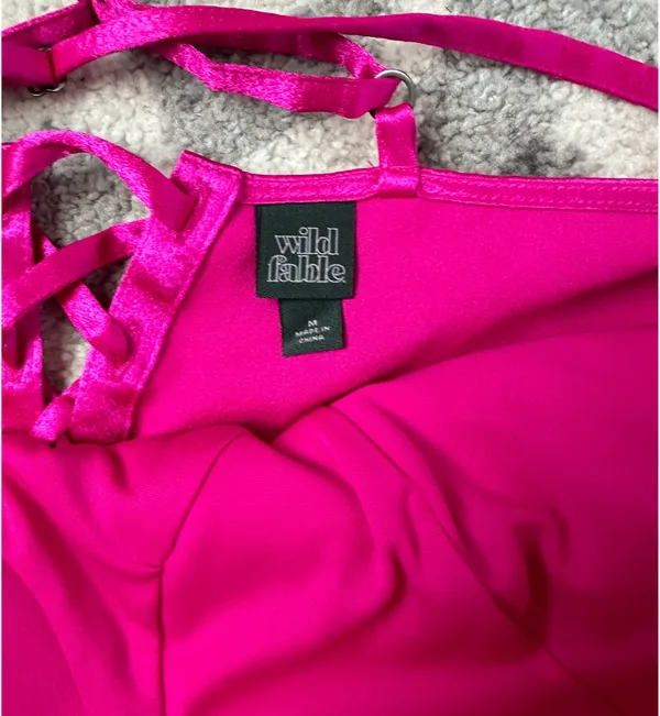 Short Dress Hot Pink - Image 3