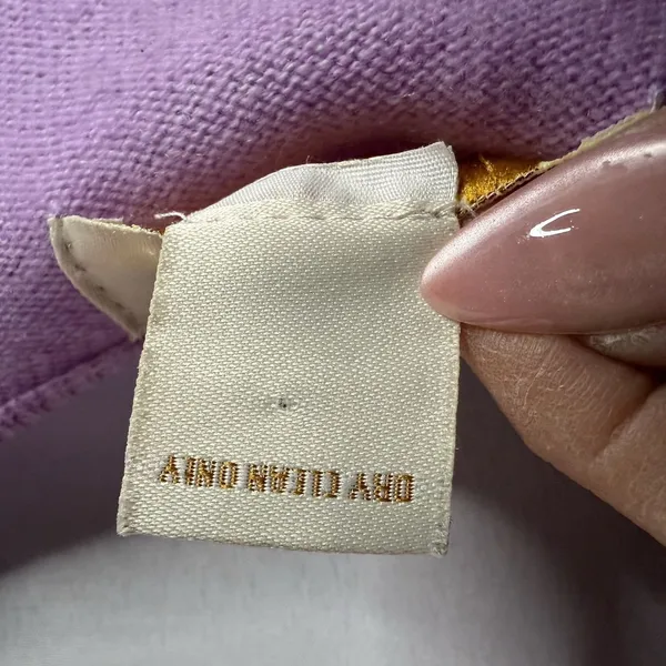 Peck & Peck 2 Ply 100%‎ Cashmere M Sweater Lilac Cable Knit Lightweight Pullover - Image 6