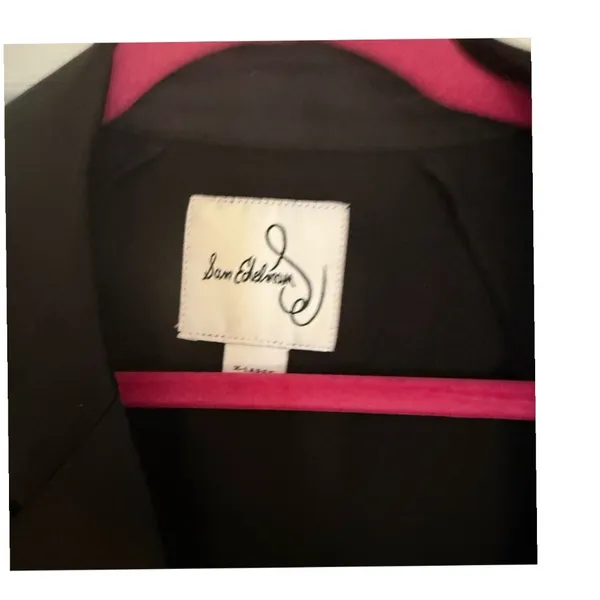 Sam Edelman Blazer Jacket Gold Button Career Office Black‎ XL - Image 3