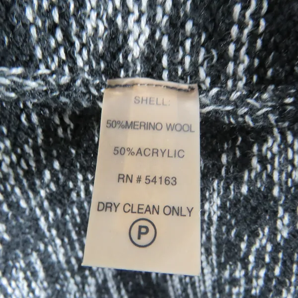 Calvin Klein Black & White Marled Knit Sweater Dress Small Preppy Cozycore - Image 3