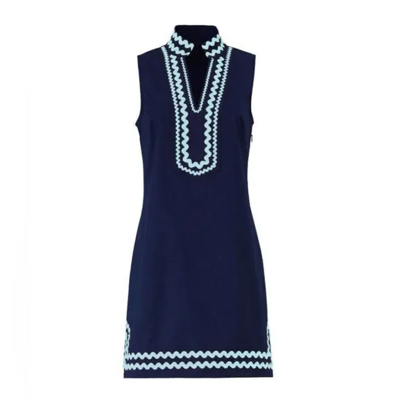 Anthropologie Women XS Sail to Sable Linen Dress Vacay European Coastal Chic - Image 6