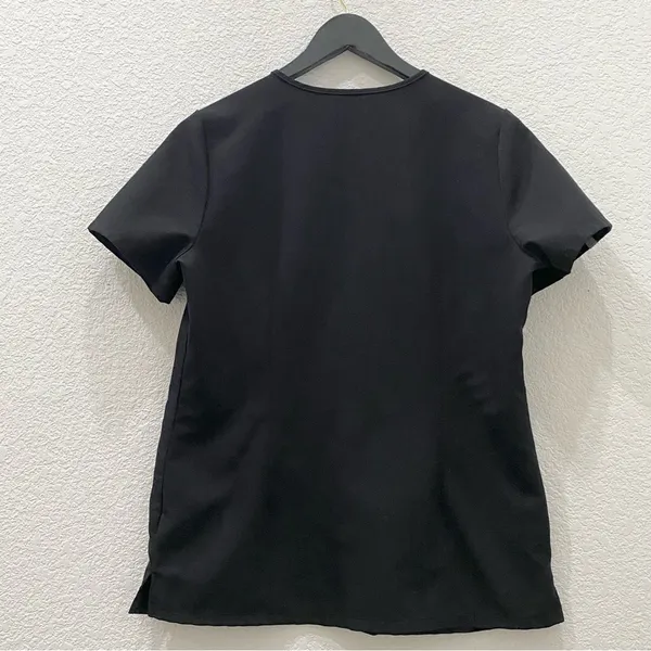FIGS FW1100 Black Casma Three-Pocket V-Neck Scrub Top Size S - Image 7