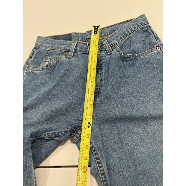 Vintage 90s Levi's 965 Wide Leg Jeans Made in USA Size 5 Long - Image 3