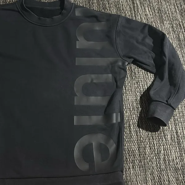 Lululemon Perfectly Oversized Crew Logo Limited Edition Spellout Size Large - Image 5