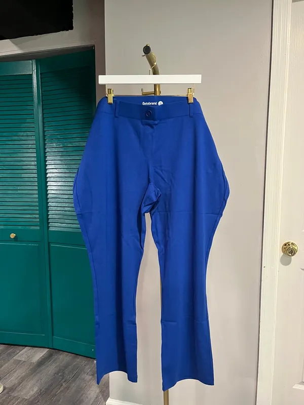 Betabrand NW(partial tag) blue Straight-Leg Pant two-pocket - yoga - Image 5