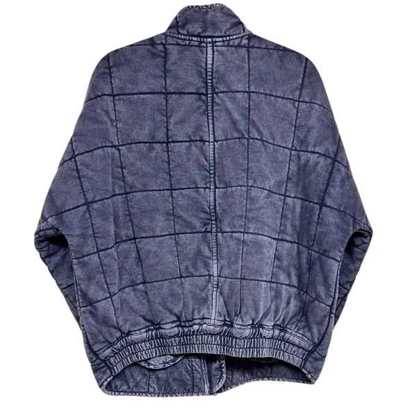 Free‎ People Dolman Knit Quilted Jacket Black Women's Size Medium - Image 2