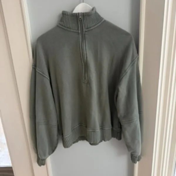 Aerie Sun's Out Quarter Zip Sweatshirt - Image 4