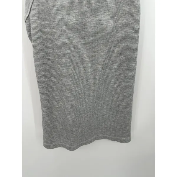 Fabletics Top‎ Women SMALL Light Grey Heather Tinsley Waffle Sleeveless Tank - Image 4