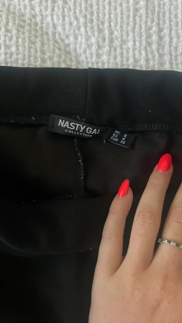 Nasty Gal Flared Black Pants - Image 2