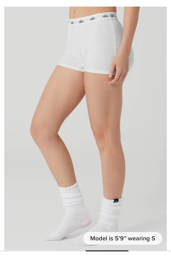 Alo Ribbed Boyshort - Image 3
