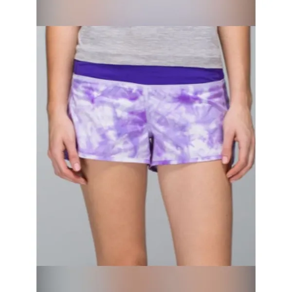 Lululemon Run: Speed Short Purple Tie Dye size 8 - Image 4