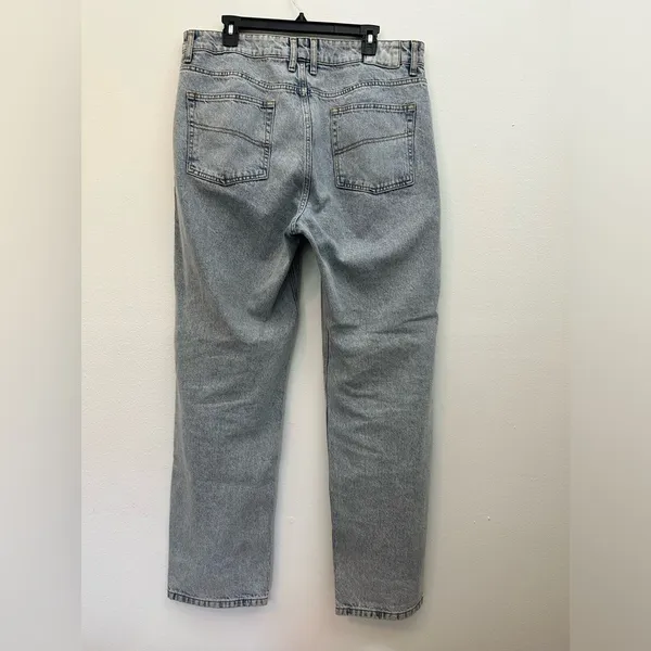 ASOS Collusion x005‎ Straight Leg Light Mineral Blue Wash Mom Jeans - Image 5