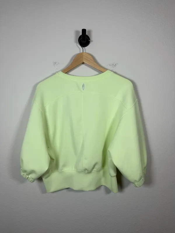 FP Movement Lead The Pack Layer Cropped Sweatshirt Neon Green S - Image 8